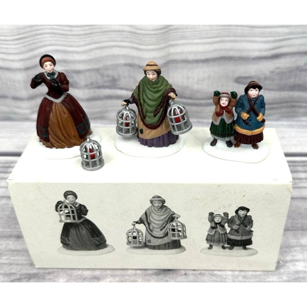 DEPARTMENT 56 HERITAGE VILLAGE  THE BIRD SELLER  PORCELAIN‎ FIGURINES